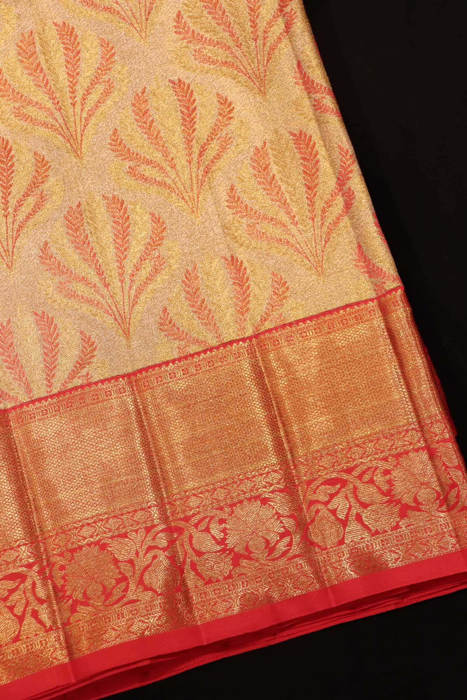 Contemporary Bridal Tissue Kanjeevaram Silk Saree AI201194